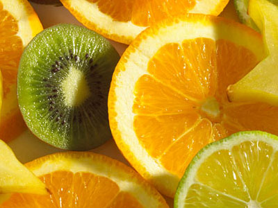 носния секрет - сок от киви и портокал