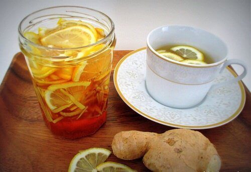 натурални напитки с лимон и джинджифил