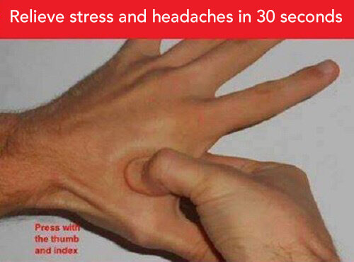 Излекувайте главоболието и стреса с акупресура
