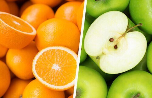 детоксикиращи напитки: сок от ябълки и портокали