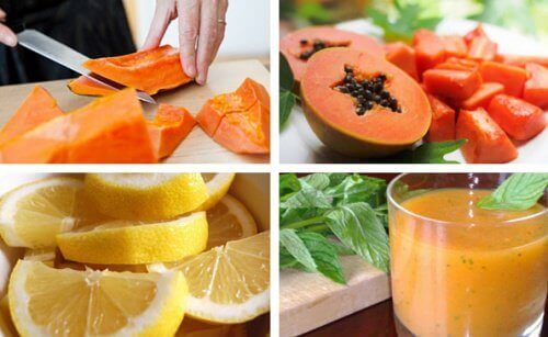Смути с папая и лимон за детоксикация на стомаха