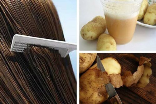 Вода от картофени обелки за укрепването на косата