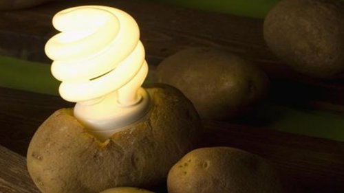 Как да си направите лампа от картоф