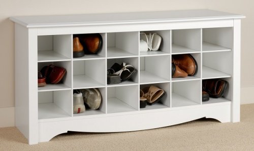 Рафт с отделни кутии за организиране на обувките