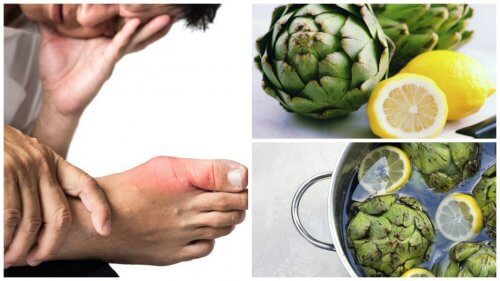 Изчистете пикочната киселина с вода от артишок и лимон