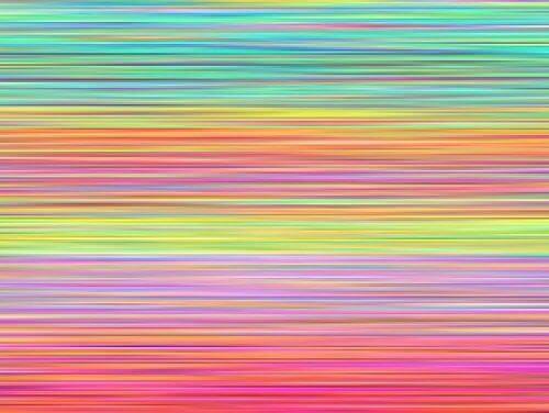 как да освободите съзнанието си - цветни линии върху лист, направени с моливи