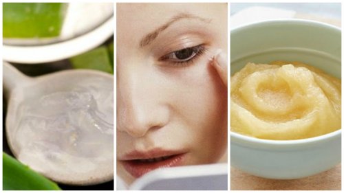 Домашна маска против бръчки с ябълка, грозде и алое вера