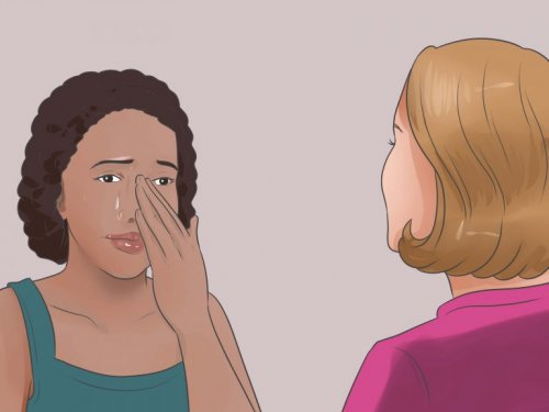 Вербален тормоз: една жена плаче